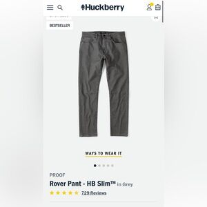 PROOF
Rover Pant - HB Slim™ in Grey